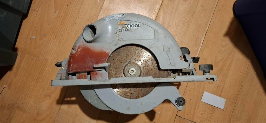 PROTOOL CIRKEL LINEAAL ZAAG.230volt, Ophalen of Verzenden, 1200 watt of meer, Afkortzaag, 70 mm of meer