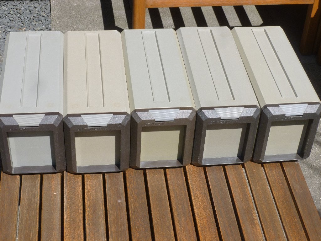 Posso Media Box CD opbergsysteem (5 stuks), Kunststof, Gebruikt, Verzenden, Minder dan 25 discs
