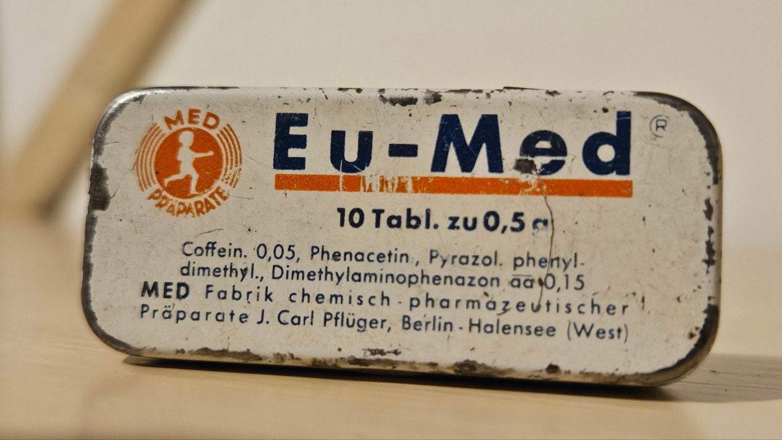 Medicijn blikje, Verzamelen, Blikken, Ophalen of Verzenden, Gebruikt, Overige
