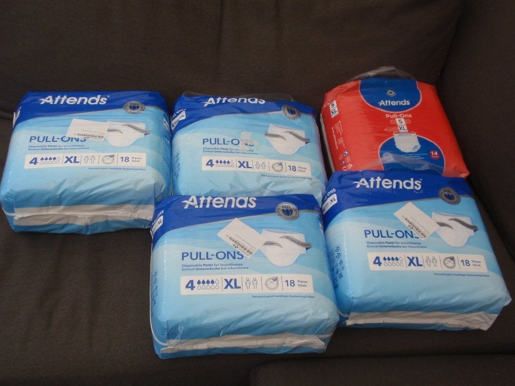 5 pakken Attends Pull-Ons maat XL, Diversen, Verpleegmiddelen, Ophalen of Verzenden, Nieuw