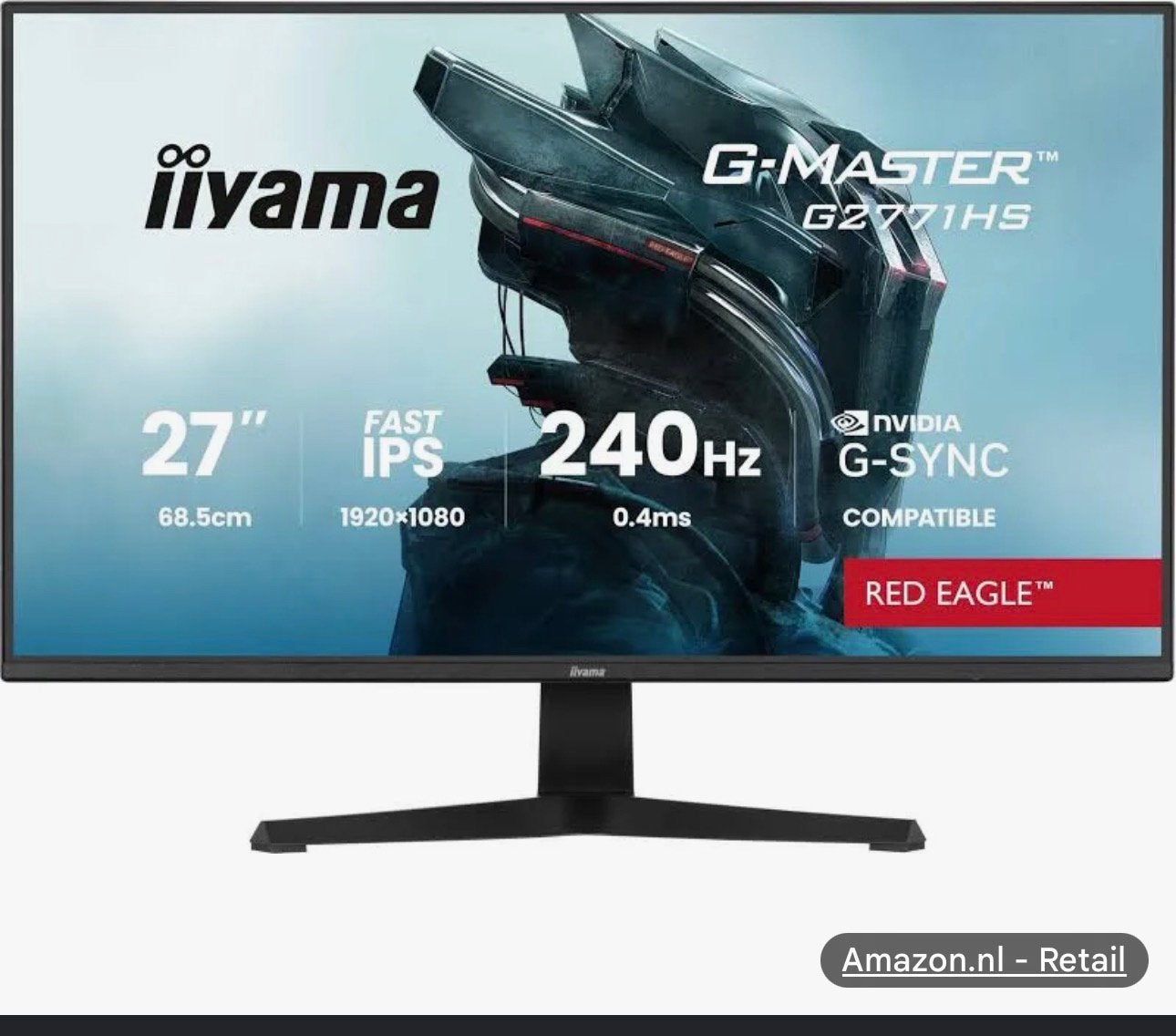2x iiyama monitor zsm weg, Ophalen, Zo goed als nieuw, Full HD, 60 Hz of minder