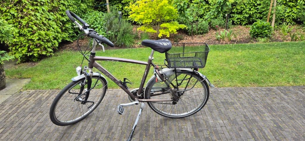 Gazelle Trekking Herenfiets, Fietsen en Brommers, Fietsen | Heren | Herenfietsen, Ophalen, Gebruikt, Velgrem, Versnellingen