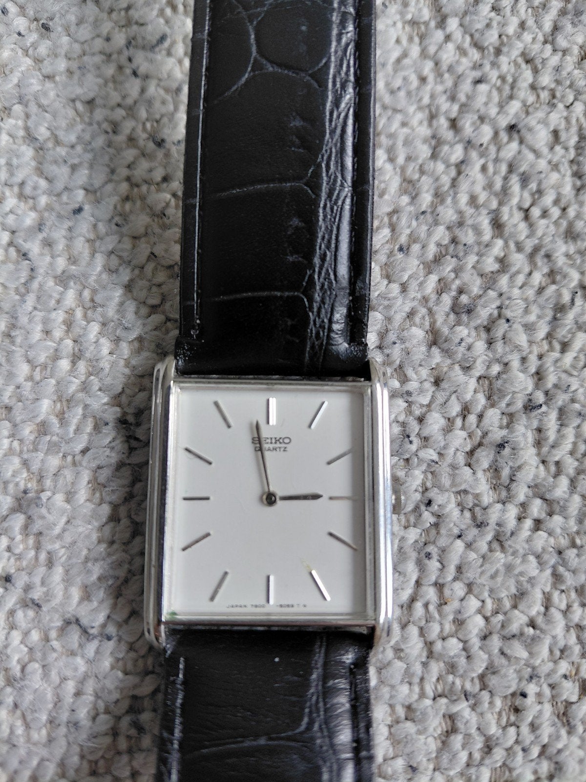 Stijlvol Seiko tank Horloge ( zeer goede staat ), Sieraden, Tassen en Uiterlijk, Polshorloge, Ophalen of Verzenden, Overige materialen