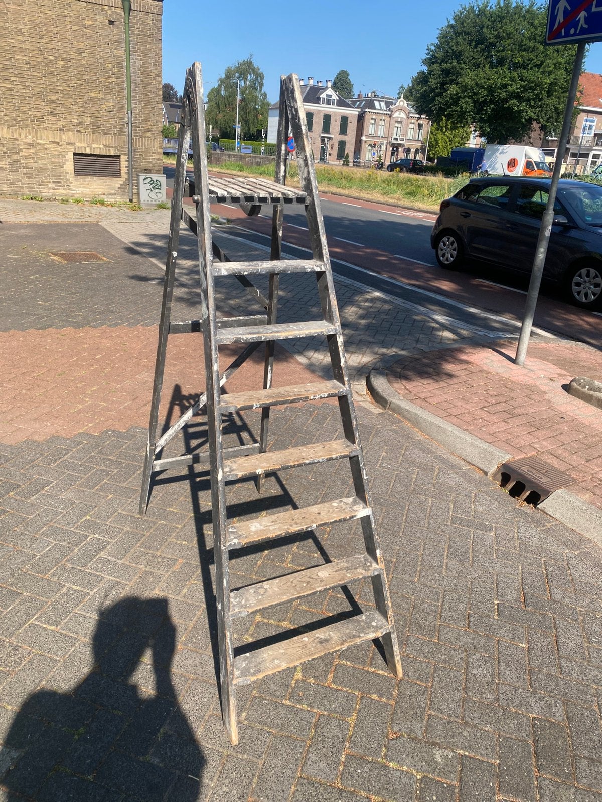 Schilderstrap 7 treden  190 cm hoog, Ophalen, Zo goed als nieuw, Minder dan 2 meter