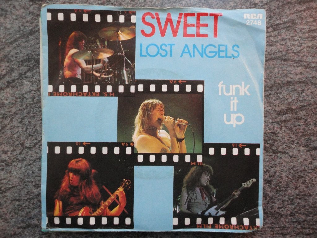 The Sweet - Lost angels NL 1976 FH, Gebruikt, Fotohoes, 7 inch, Ophalen of Verzenden