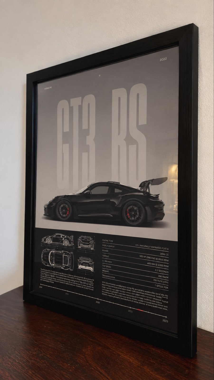 Canvas Posters: Porsche GT3 RS & BMW M4 CSL, Rechthoekig Staand, Nieuw, Ophalen of Verzenden, Canvas of Doek