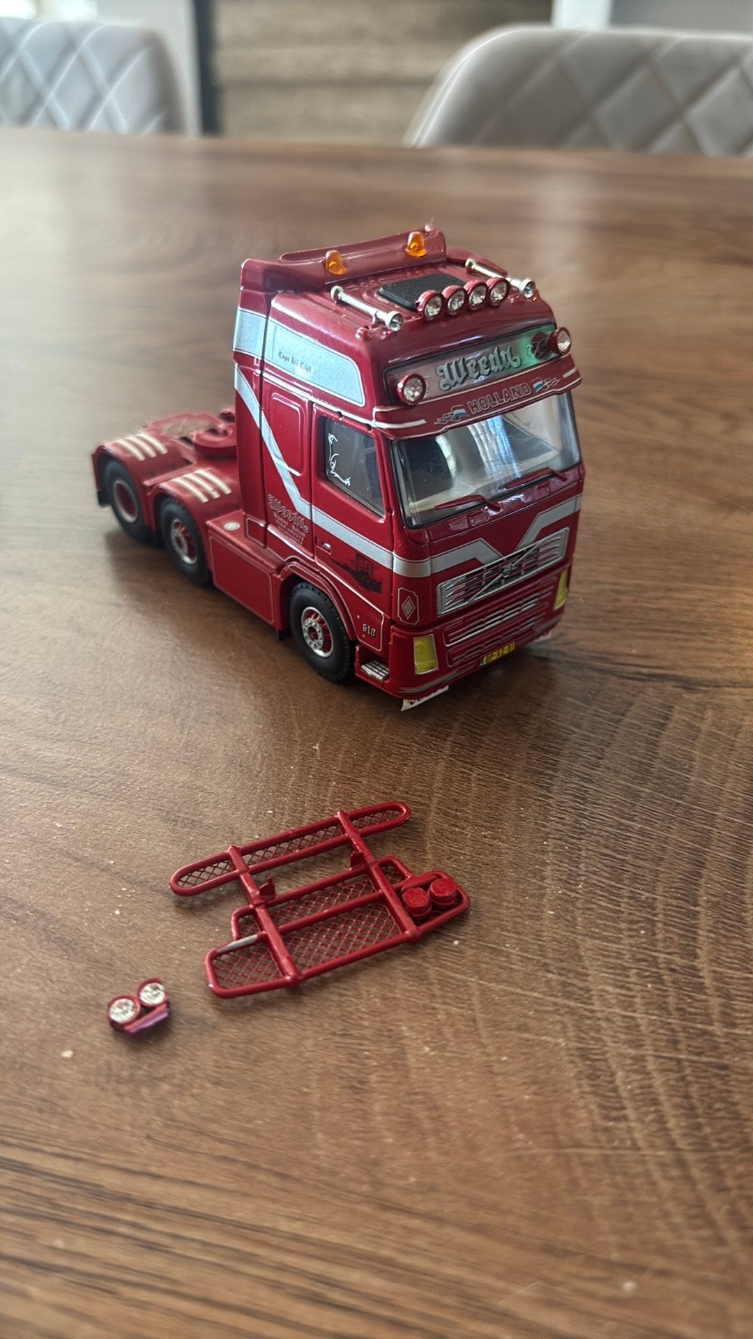 Weeda volvo tekno, Hobby en Vrije tijd, Modelauto's | 1:50, Ophalen of Verzenden, Zo goed als nieuw, Bus of Vrachtwagen, Tekno