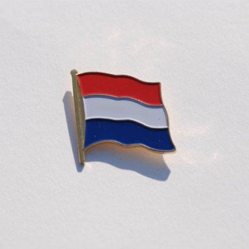 Embleem,Pin,Vlag,Nederland,Rood,Wit,Blauw, Verzenden, Landmacht, Nederland, Embleem of Badge