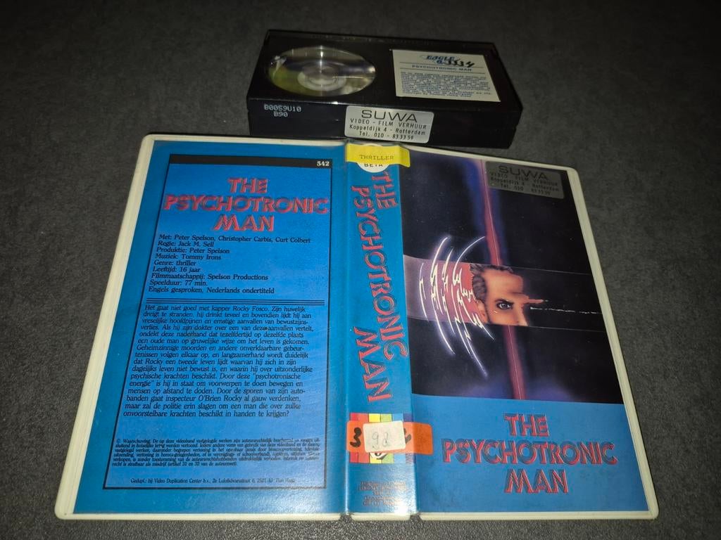 Psycotronic man op betamax! Horror film op het Eagle 6 label, Vanaf 16 jaar, Ophalen of Verzenden, Zo goed als nieuw, Horror