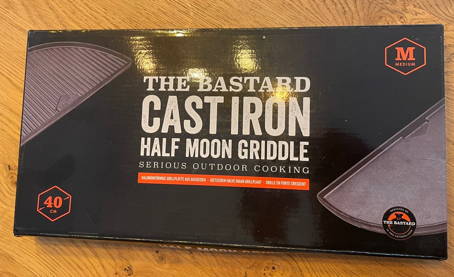 The Bastard | Nieuwe Medium half moon griddle / grillplaat, Ophalen, Zo goed als nieuw