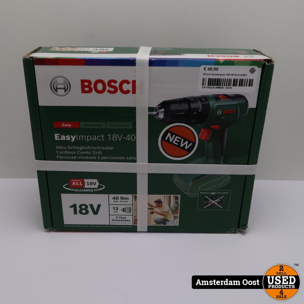 Bosch EasyImpact 18V-40 Body | Nieuw in Doos, Bosch, Gebruikt, Support@bosch.com, Robert Bosch GmbH
Robert-Bosch-Platz 1
70839 Gerlingen-SchillerhÃ¶he
Germany