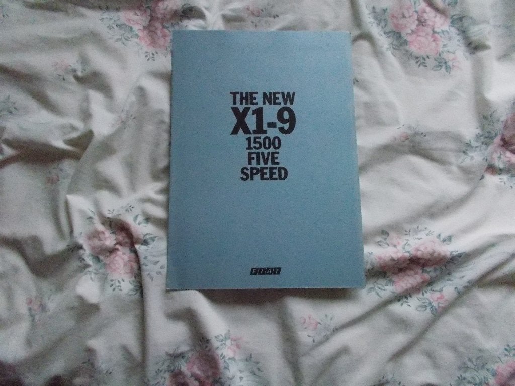 Fiat x1/9 folder, Ophalen of Verzenden, Nieuw, Overige merken