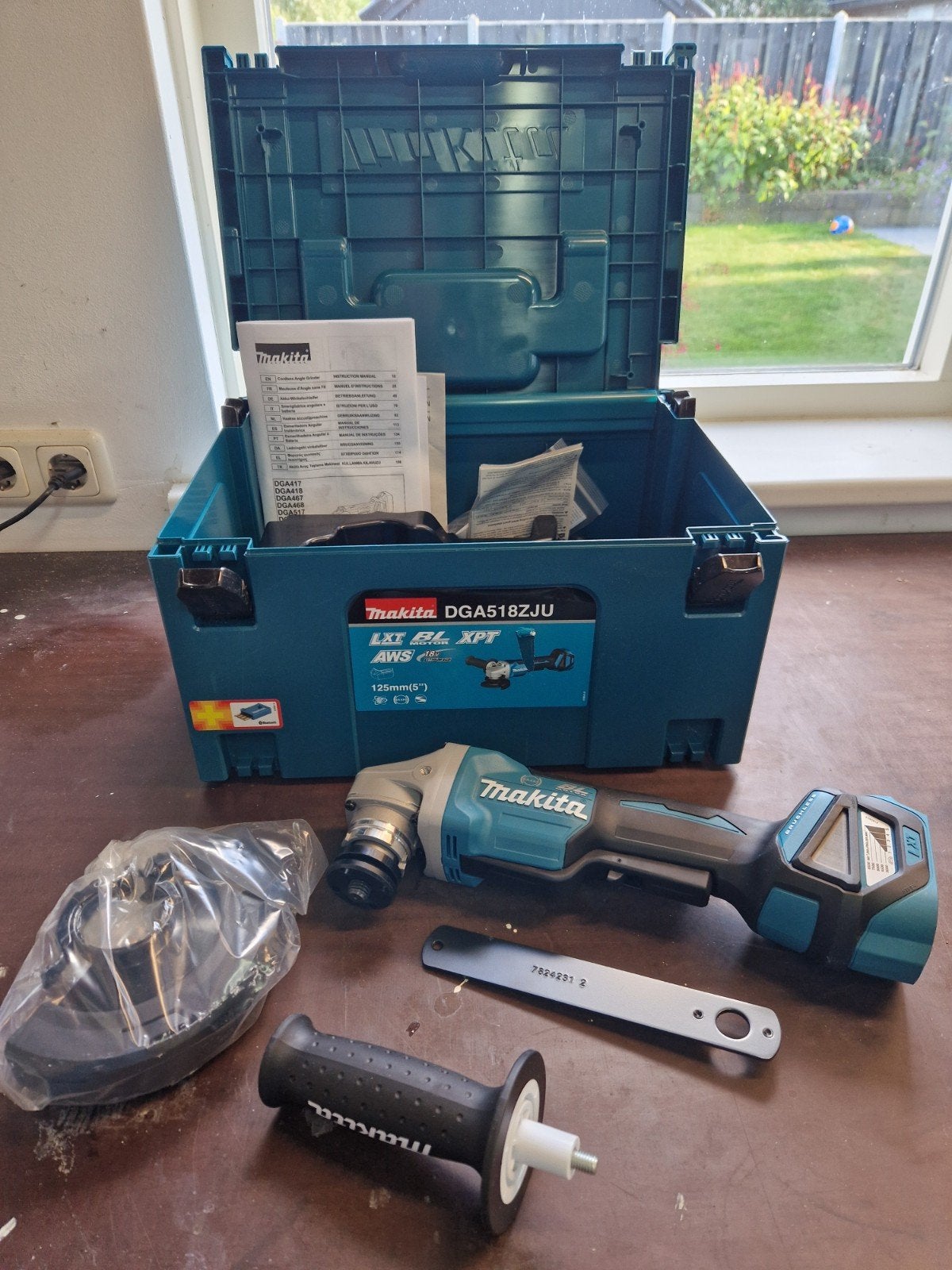 Makita slijptol 125 mm 18 volt, Ophalen, Nieuw, Haakse handslijpmachine