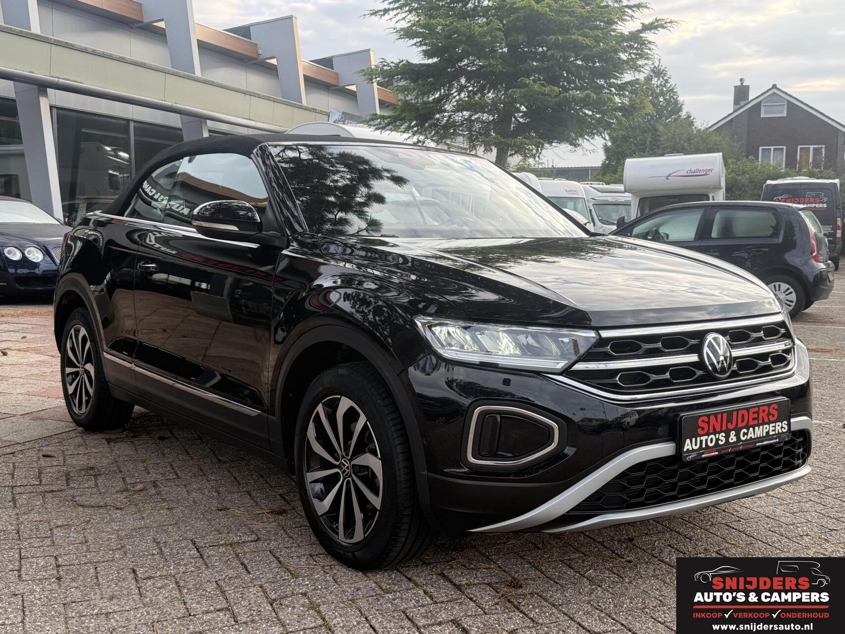 Volkswagen T-Roc Cabrio 1.0 TSI Style, Auto's, Voorwielaandrijving, Stof, Gebruikt, Zwart