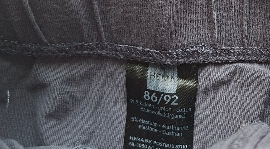 5 blauwe  kinder boxers/ boxershorts- maat 86/92- Hema, Nacht- of Onderkleding, Gebruikt, Ophalen of Verzenden, Hema