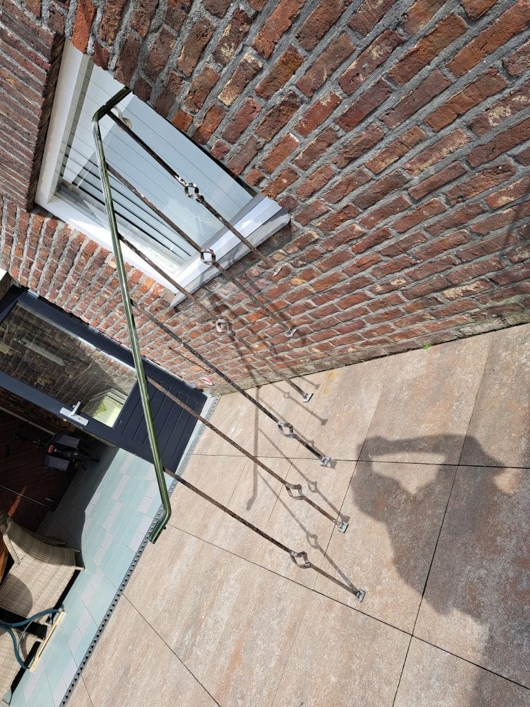 Te koop smeedijzeren trapleuning, Ophalen, Gebruikt, IJzer