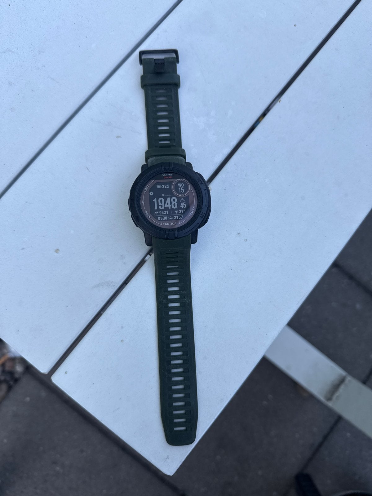 Garmin Instinct Tactical 2 - Zo goed als nieuw, Ophalen of Verzenden, Zo goed als nieuw, Waterdicht, GPS