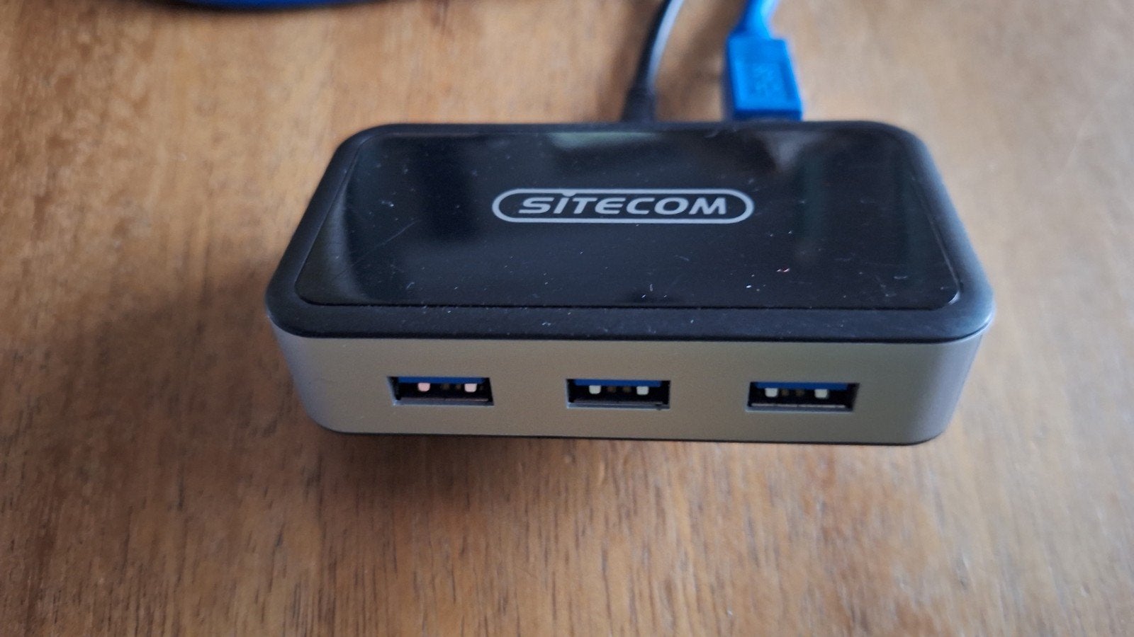 Sitecom USB 3.0 Hub met 3 poorten en adapter, Ophalen of Verzenden, Gebruikt, Sitecom