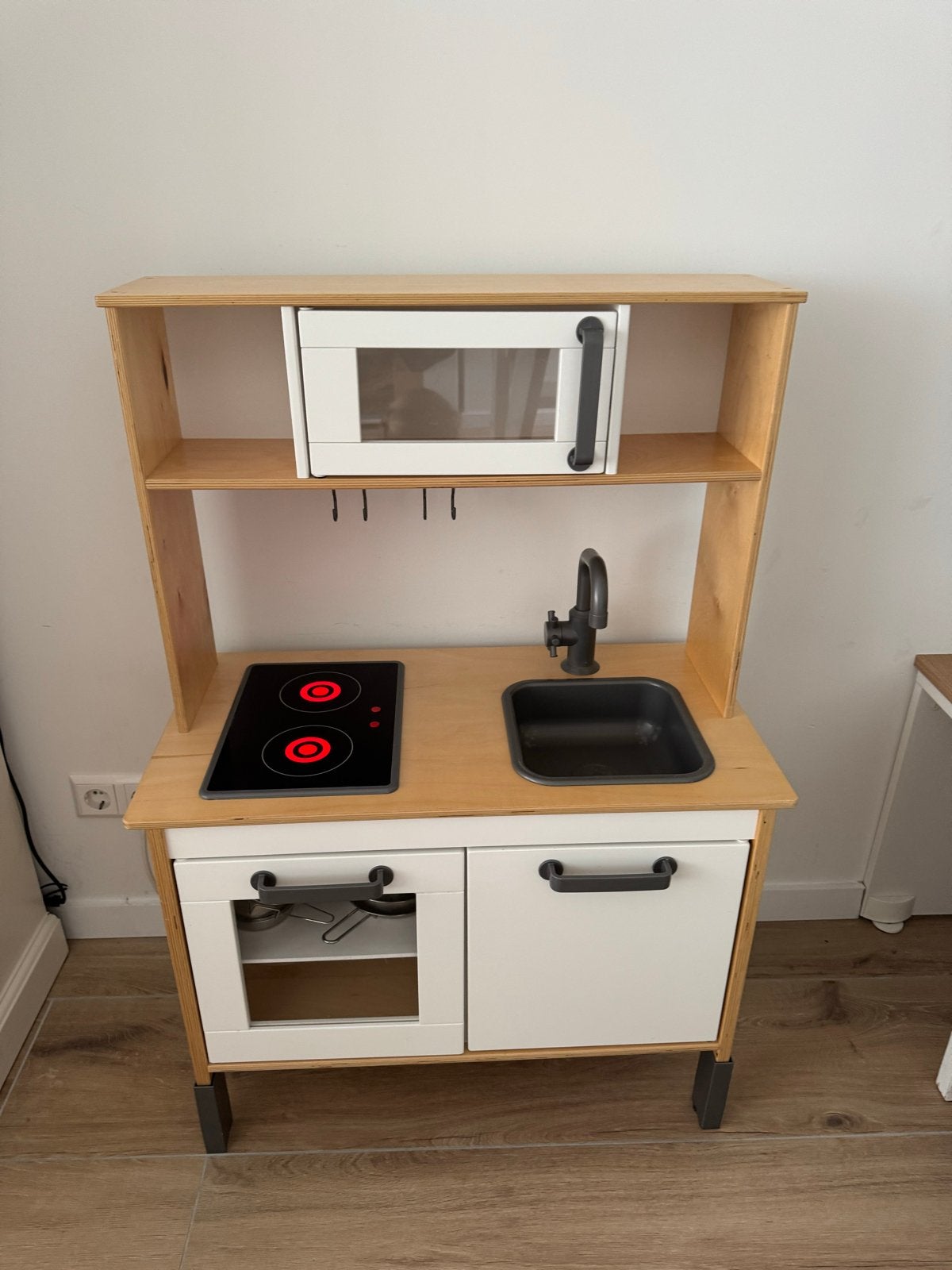 IKEA Duktig Speelkeuken met magnetron en kookplaat, Ophalen, Gebruikt, Hout, Speelkeuken