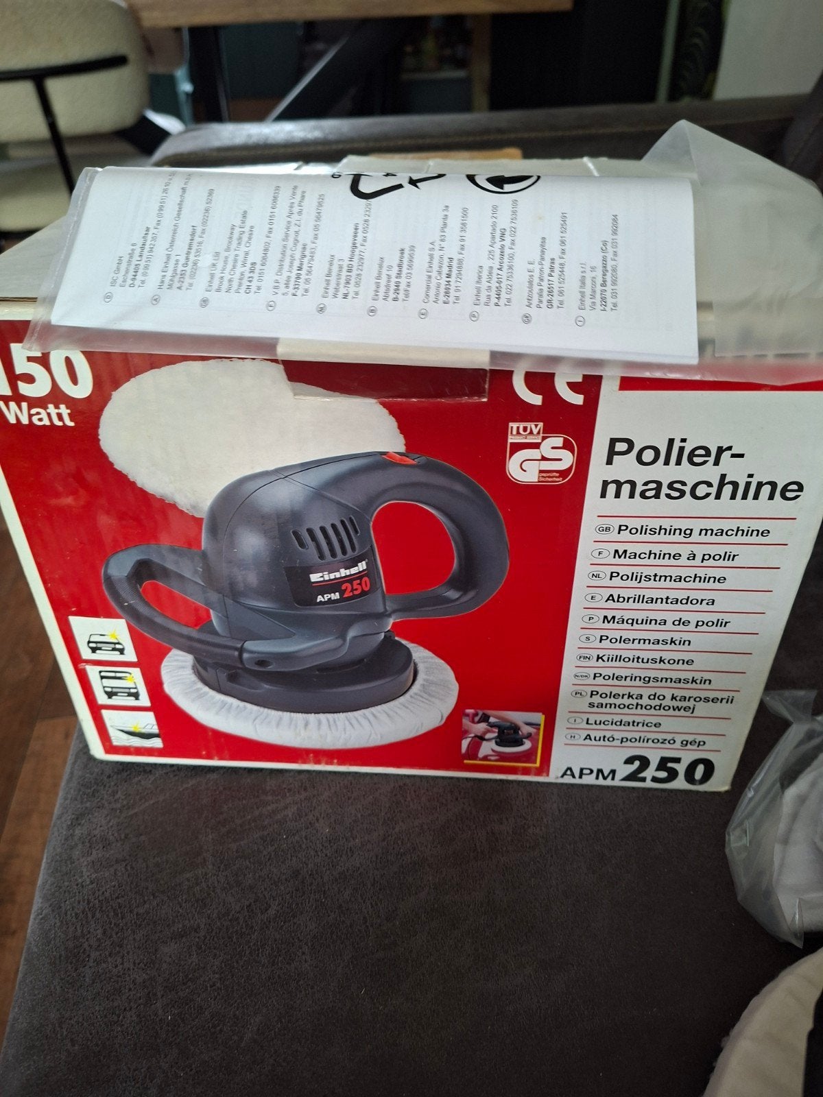 Einhell APM 250 Polijstmachine 150 Watt 15 euro, Ophalen, 1200 watt of meer