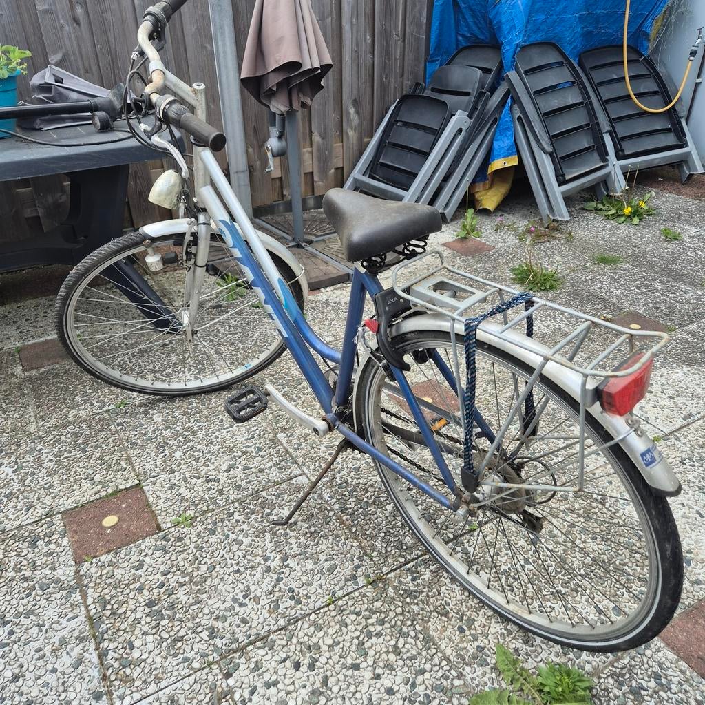 Giant damesfiets met versnellingen en bagagedrager, Ophalen, Velgrem, Versnellingen, Giant