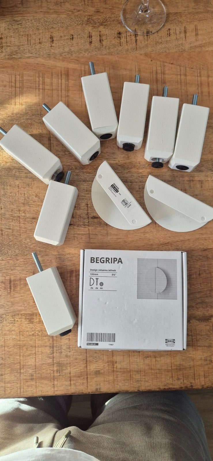 IKEA BEGRIPA handgrepen en poten voor kasten - Nieuw, Ophalen of Verzenden, Nieuw