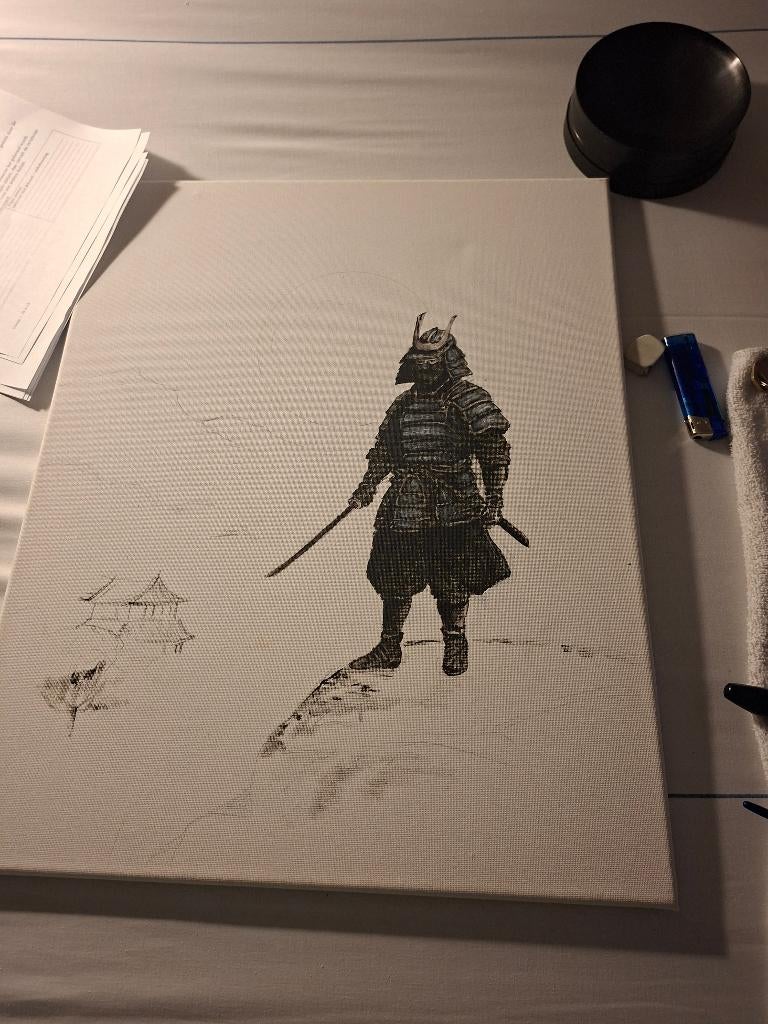 Samurai bij Maanlicht, Ophalen of Verzenden
