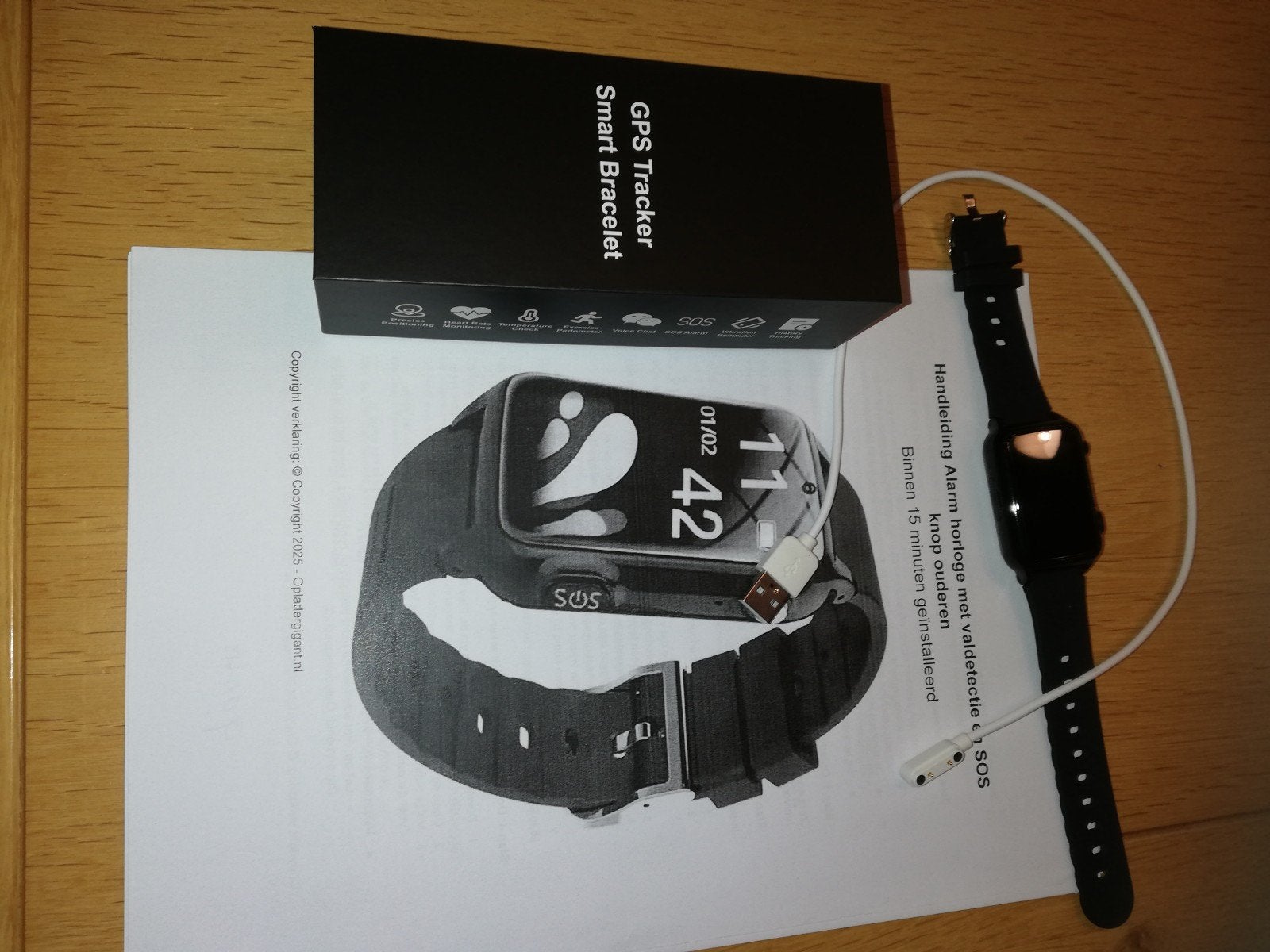 GPS Tracker Smart Bracelet - Nieuw in doos, Ophalen, Onbekend, Zwart, GPS