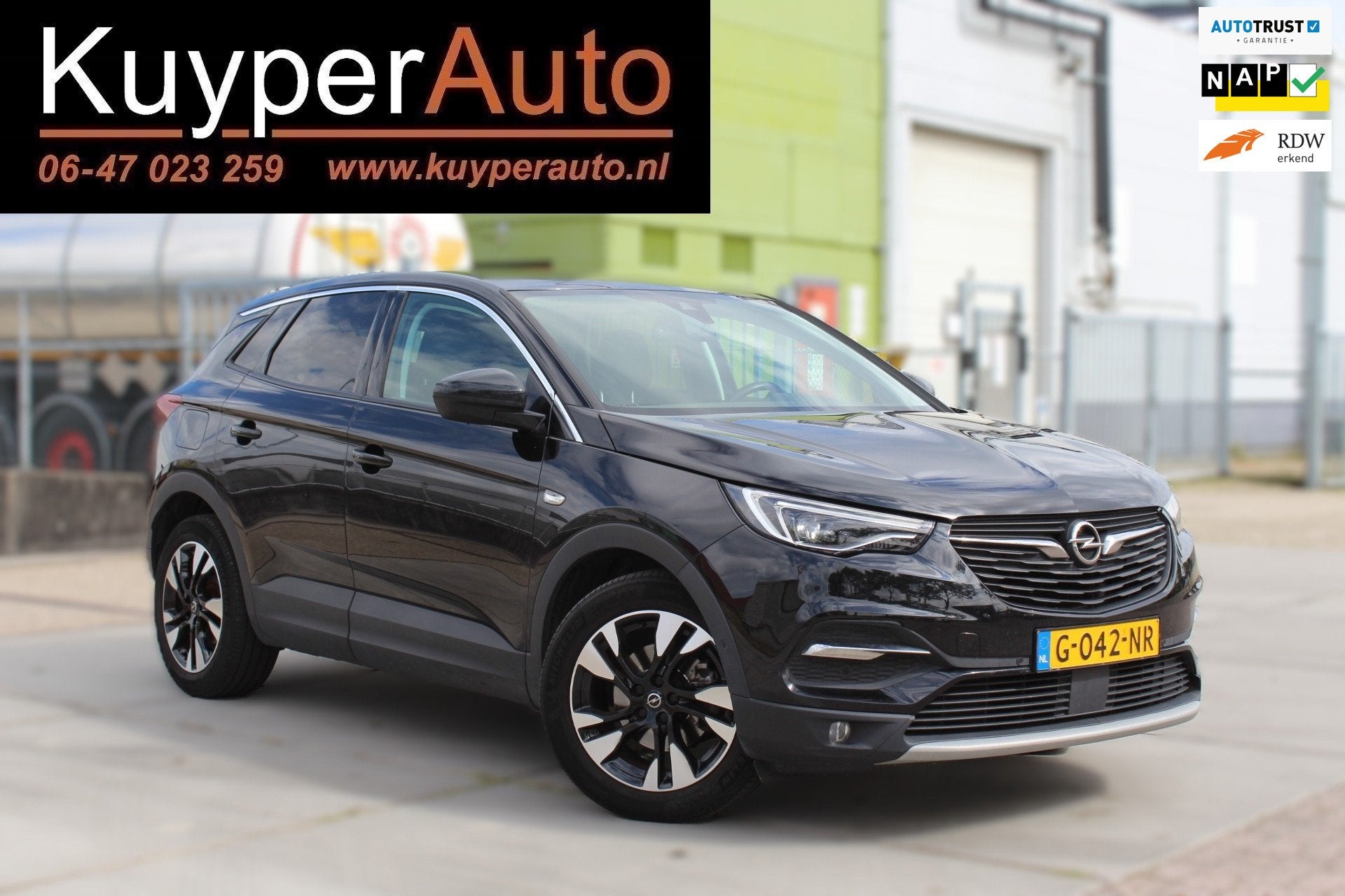 Opel Grandland X 1.6 Turbo Business Executive automaat leder, Auto's, Lichtsensor, 1380 kg, Gebruikt, Euro 6