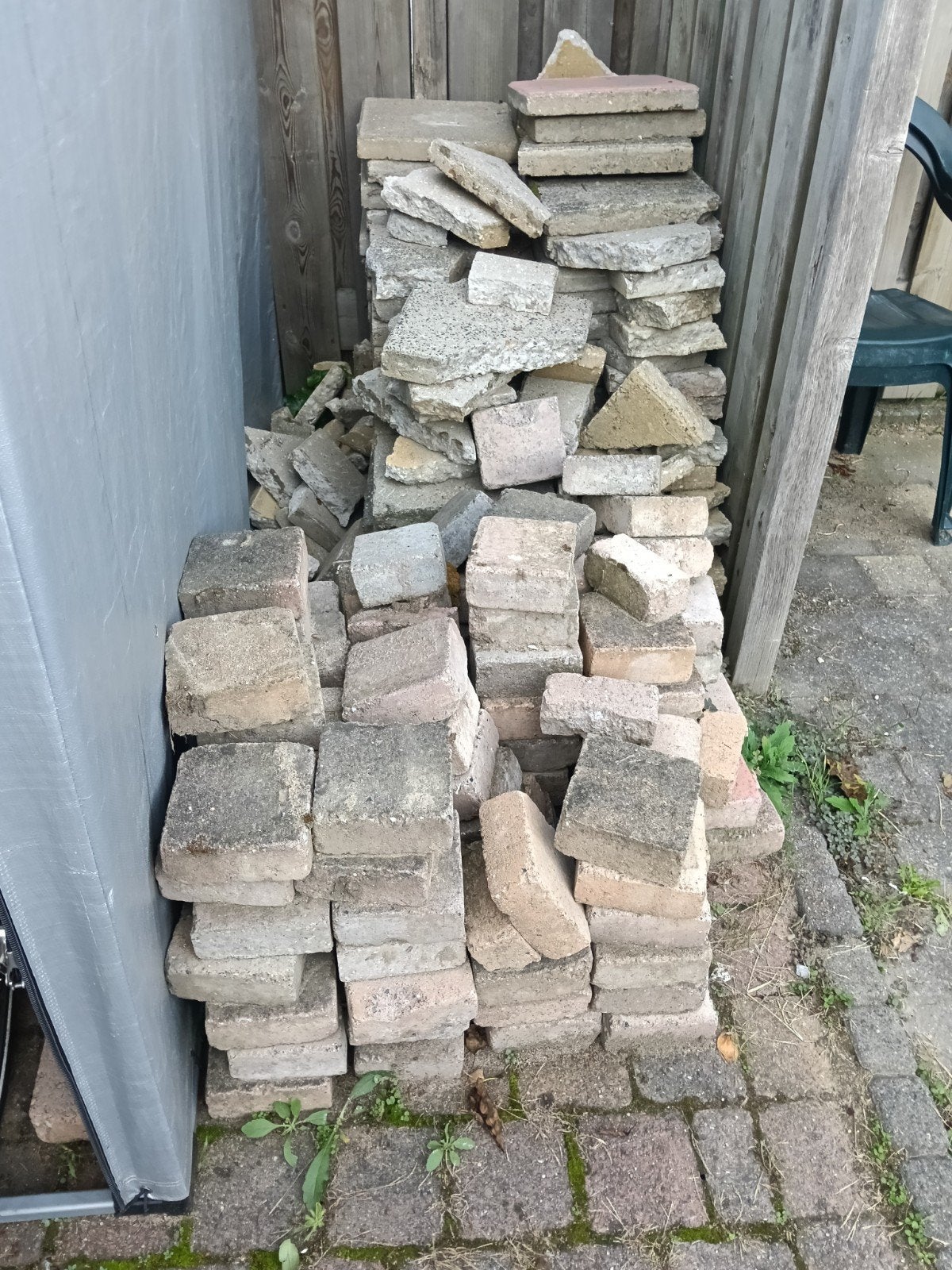 Stoeptegels en klinkers, Ophalen, Gebruikt, Beton, Klinkers