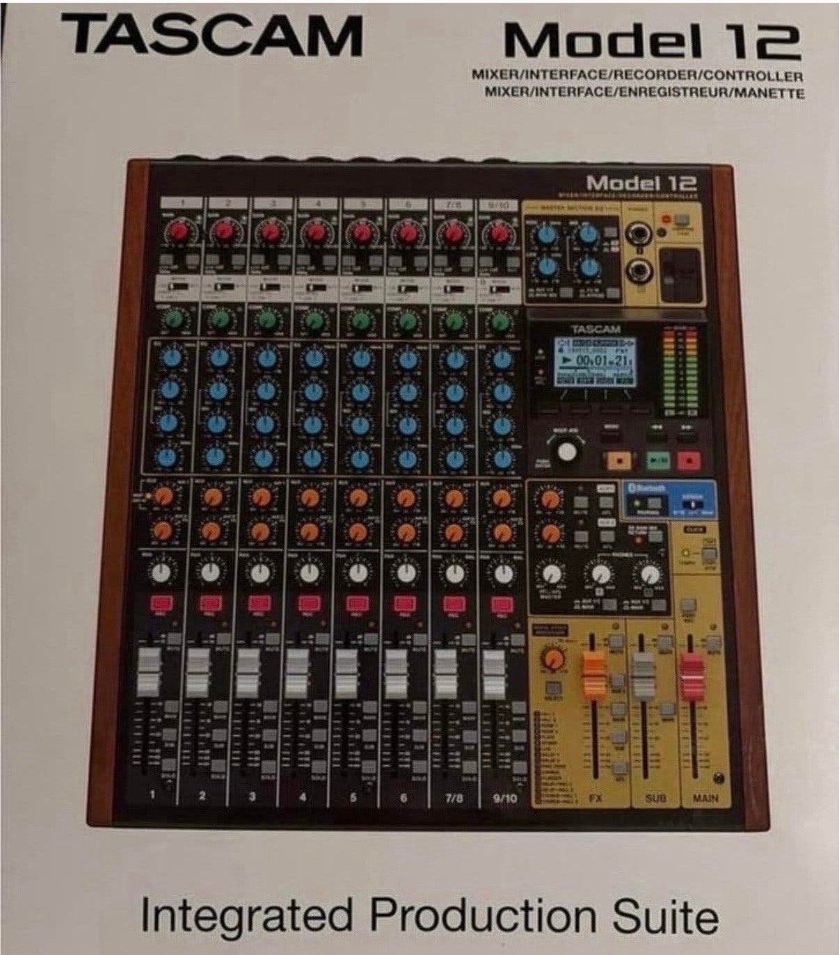 Tascam Model 12, Ophalen, Zo goed als nieuw, 10 tot 20 kanalen
