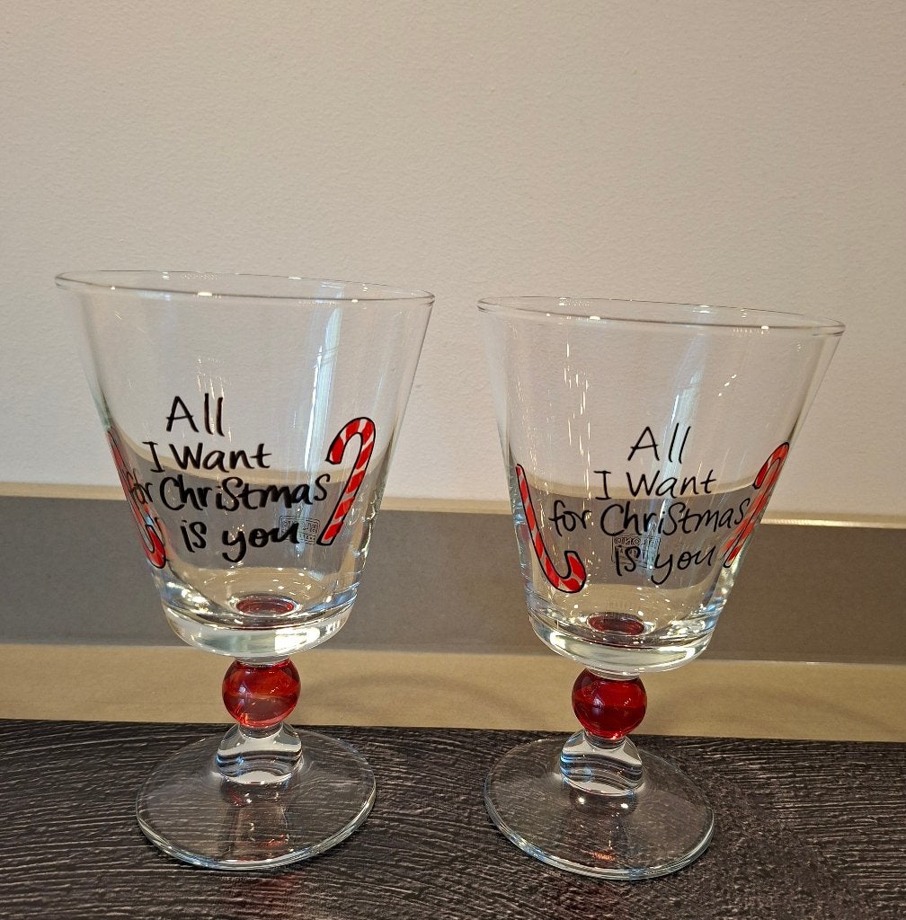 NIEUW 2x Blond Amsterdam Wijnglas Kerst, Glas of Glazen, Nieuw, Ophalen of Verzenden, Glas
