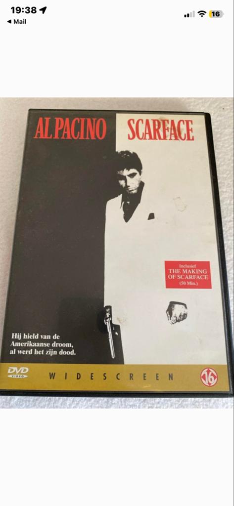 Scarface DVD - Al Pacino, Cd's en Dvd's, Dvd's | Thrillers en Misdaad, Gebruikt, Maffia en Misdaad, Vanaf 16 jaar, Ophalen of Verzenden