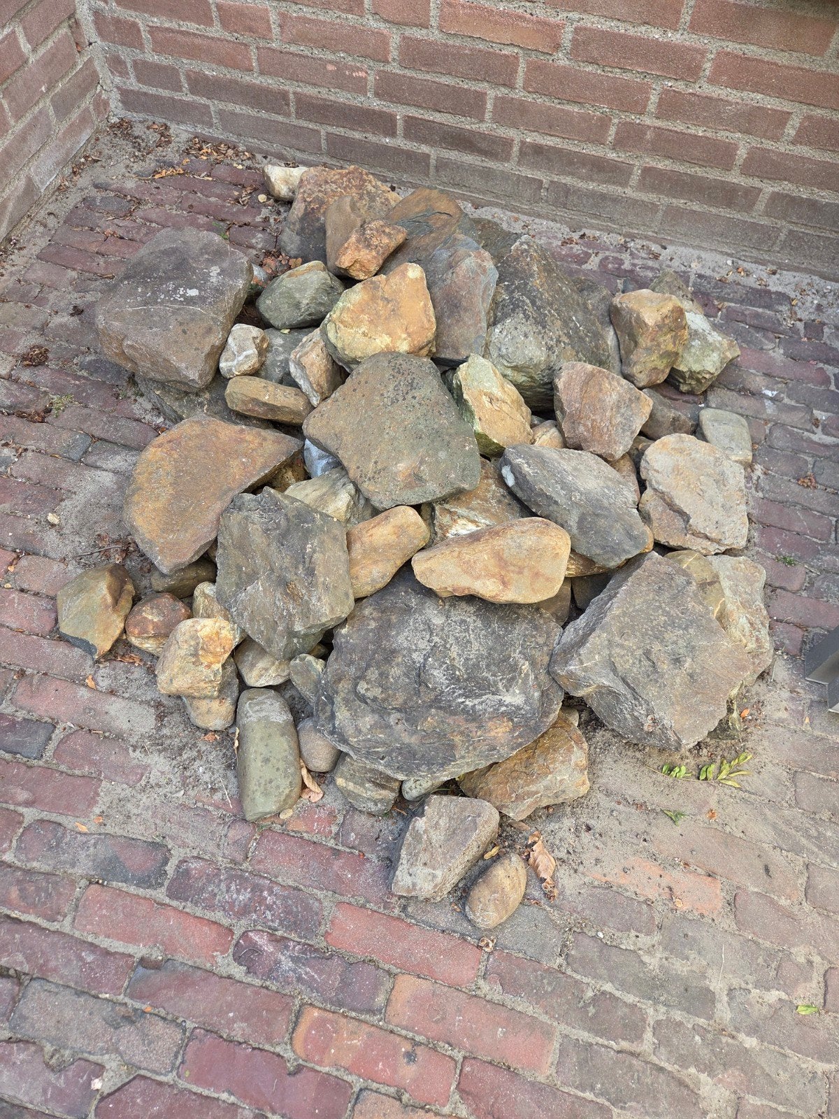 Natuurstenen keien gratis, Tuin en Terras, Ophalen, Gebruikt
