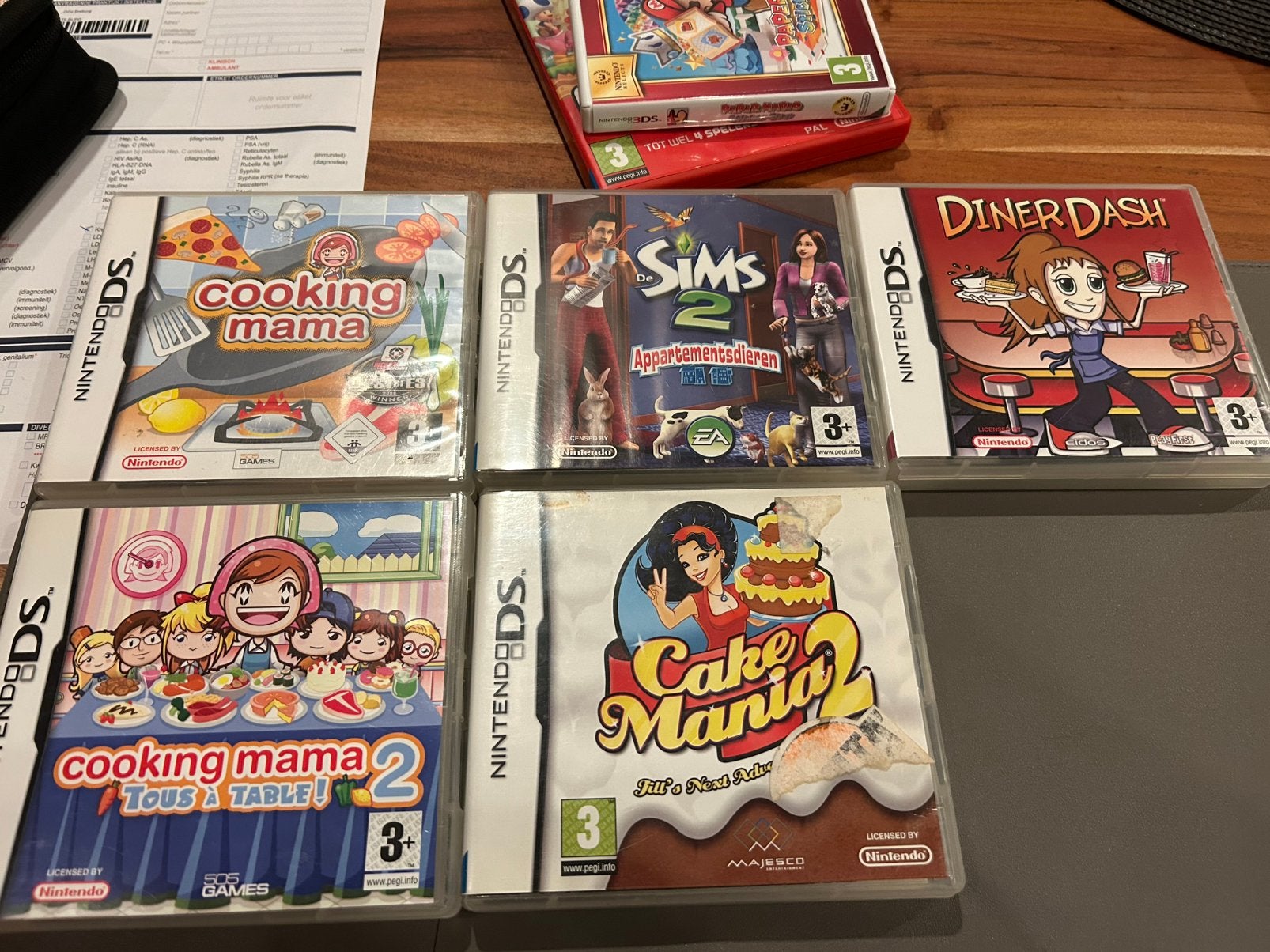 Nintendo DS spellen + Nintendo DS incl case, doos en lader, Spelcomputers en Games, Gebruikt, Overige genres, 1 speler, Ophalen of Verzenden