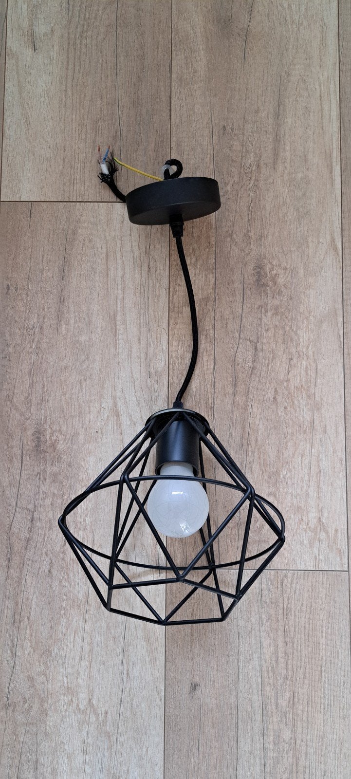 Plafondlamp vintage black, Ophalen, Zwart, Nieuw, E27 (groot)