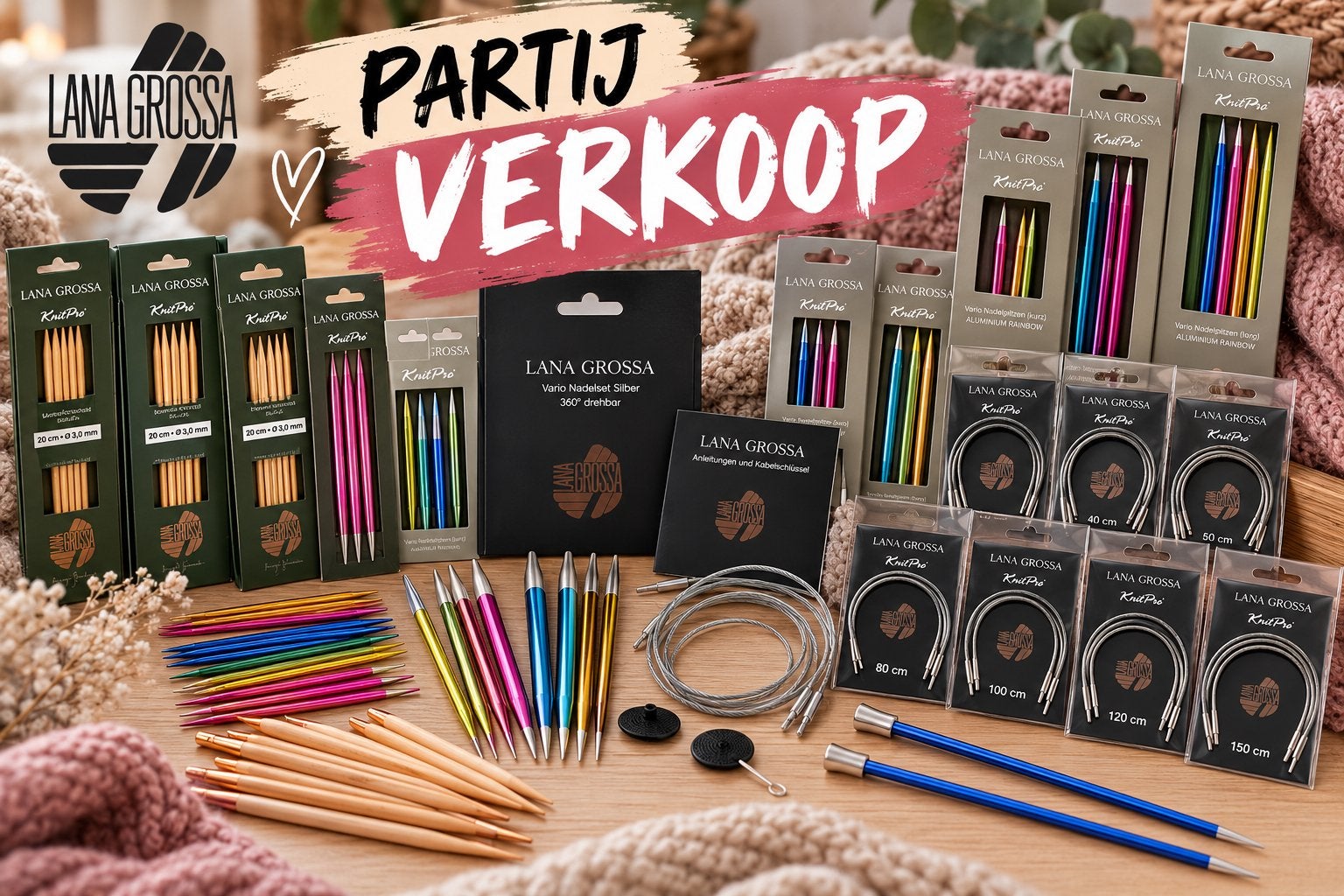 Grote partij Lana Grossa breinaalden, Ophalen