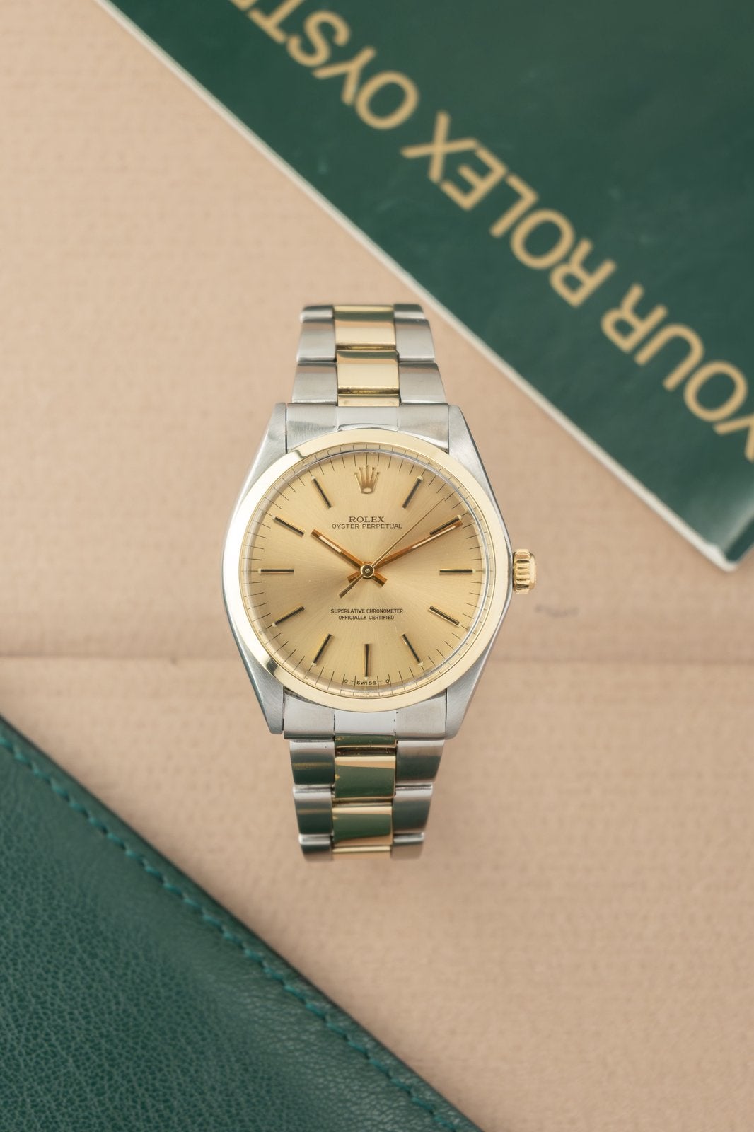 Rolex Oyster Perpetual 34 | 14k Gold | Sigma Dial, Ophalen, Polshorloge, Zo goed als nieuw, Goud