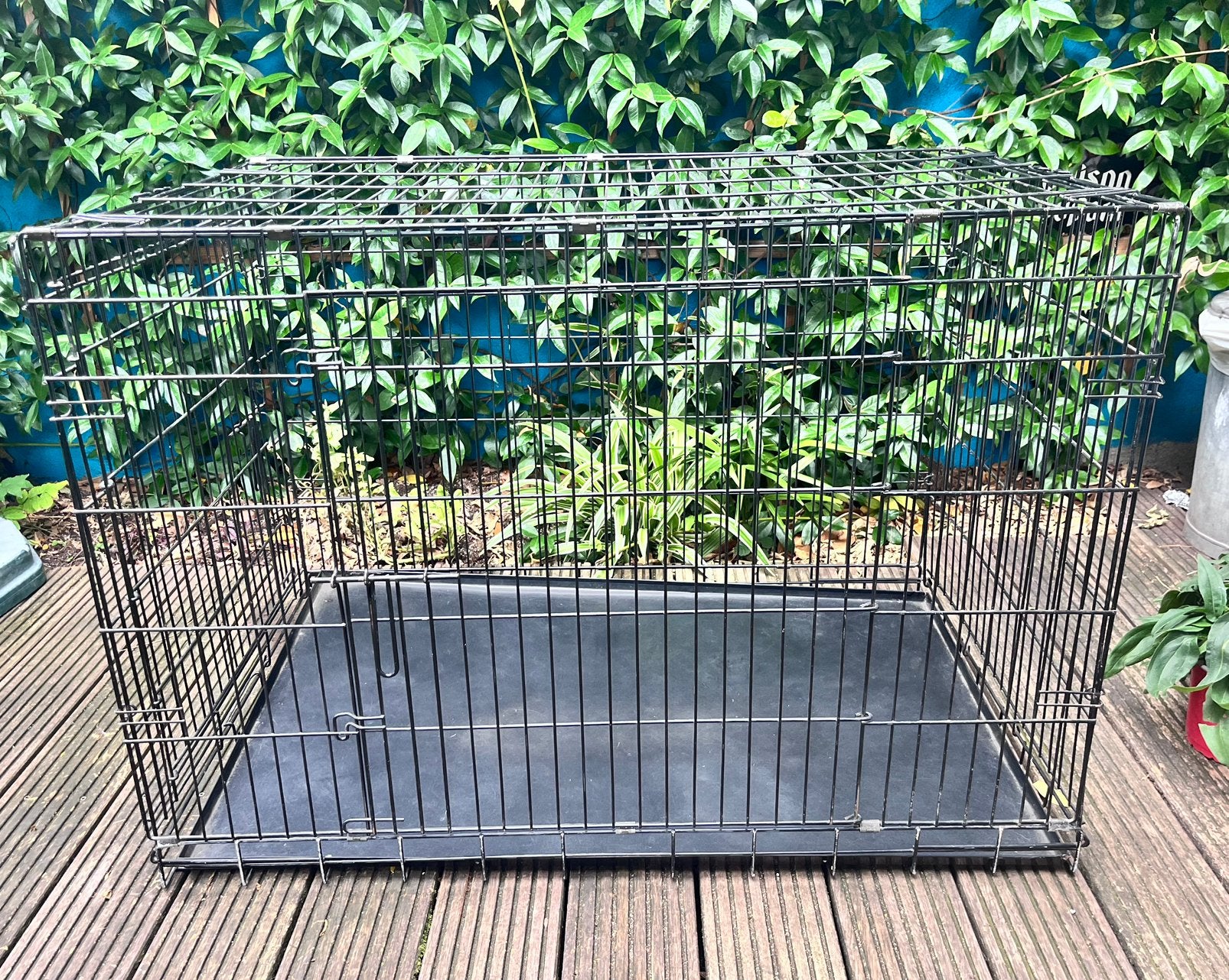 Te koop bench zwart, groot, Dieren en Toebehoren, Ophalen, Gebruikt