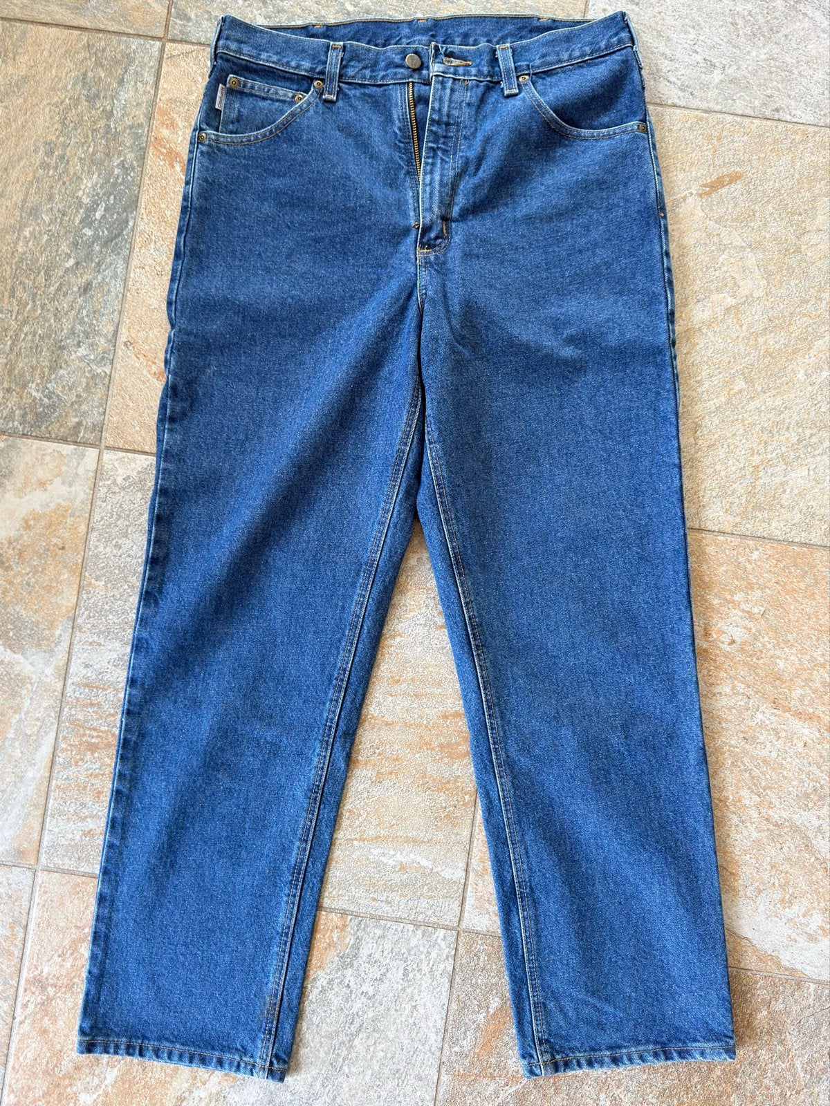 2 Carhartt B160 DST Relaxed Fit Jeans W36 L32 - #5, Ophalen of Verzenden, Zo goed als nieuw, Blauw, W36 - W38 (confectie 52/54)