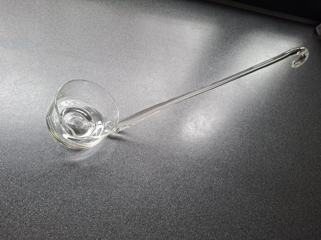 Glazen Opscheplepel - Perfect voor Feestelijke Bowls, Overige typen, Ophalen of Verzenden, Zo goed als nieuw, Glas