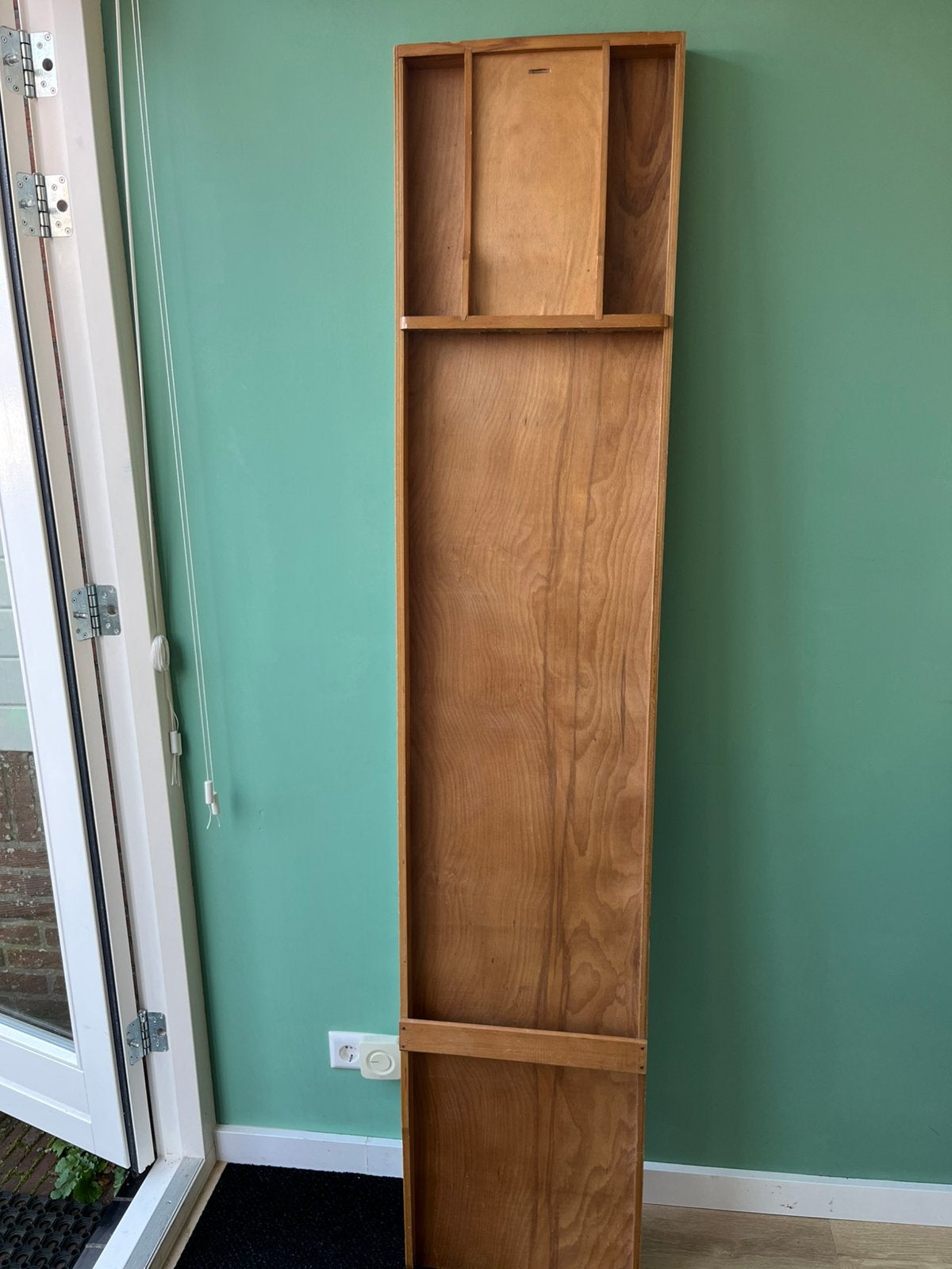 Mooie houten sjoelbak 2 meter, incl 31 schijven, Ophalen, Zo goed als nieuw