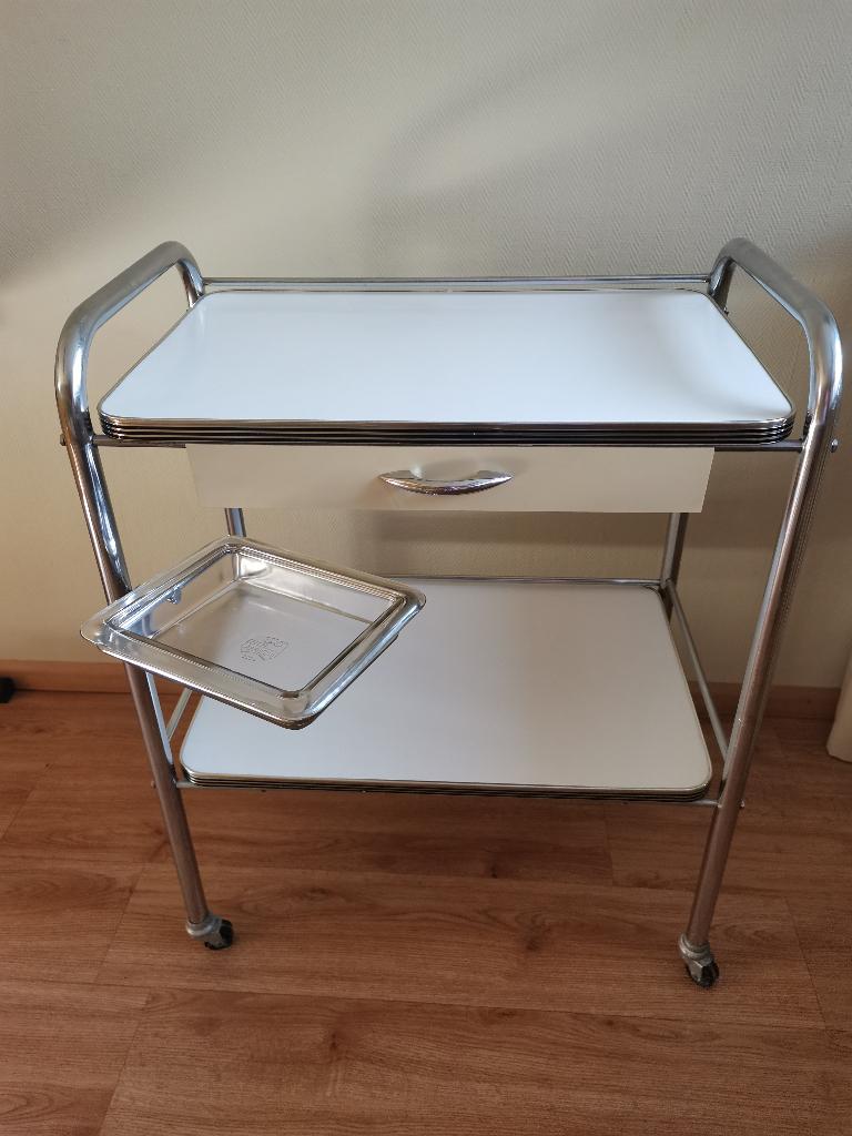 Verrijdbare tafel., Ophalen, Gebruikt, 55 tot 75 cm, 60 cm of meer