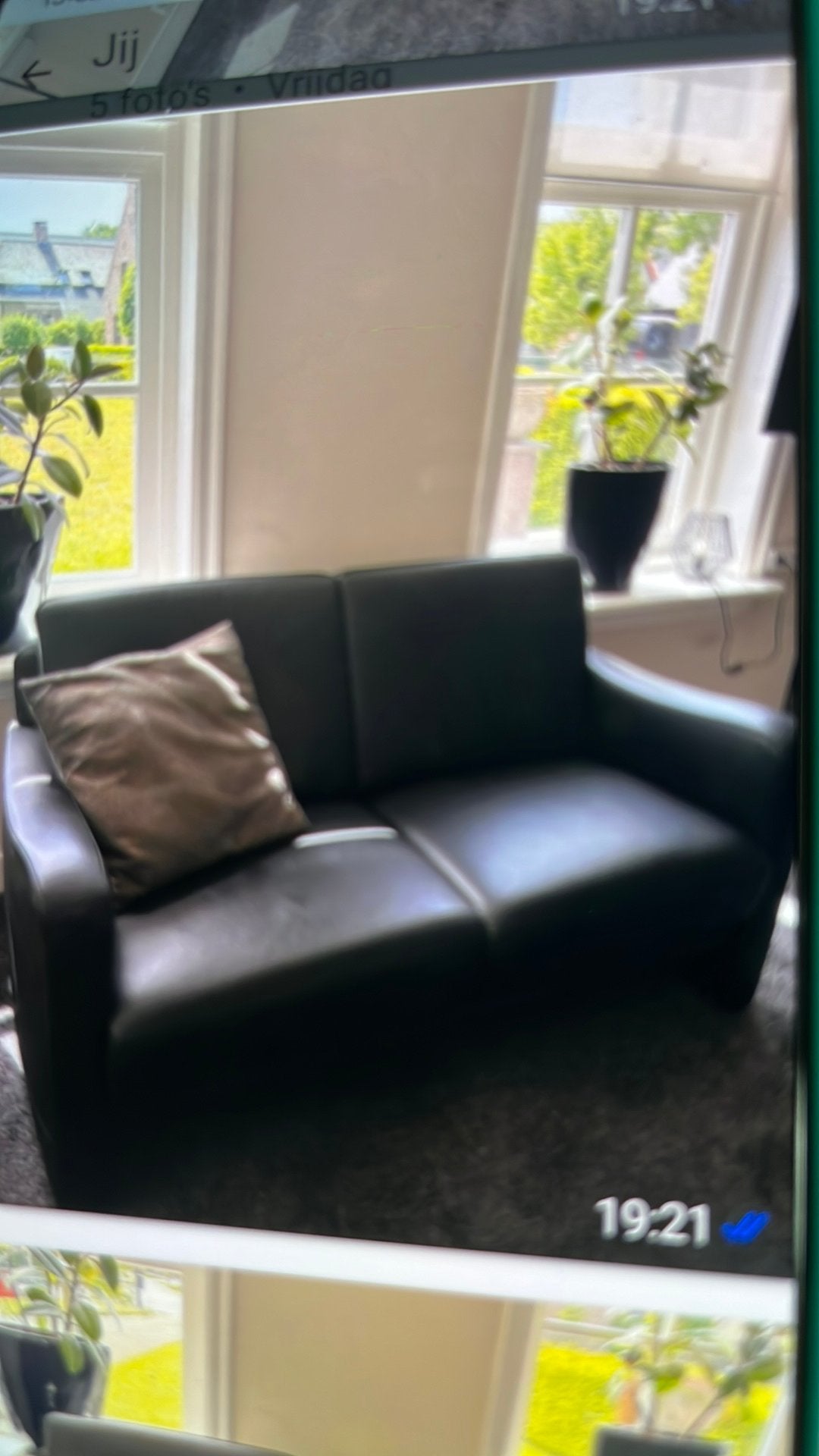 Zo goed als nieuw echt leren bankstel en 2 fauteuils, Ophalen of Verzenden, Zo goed als nieuw, 75 tot 100 cm