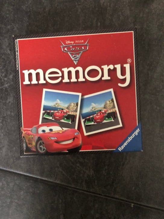 Disney Cars Memory spel - Ravensburger, Een of twee spelers, Ophalen of Verzenden, Zo goed als nieuw