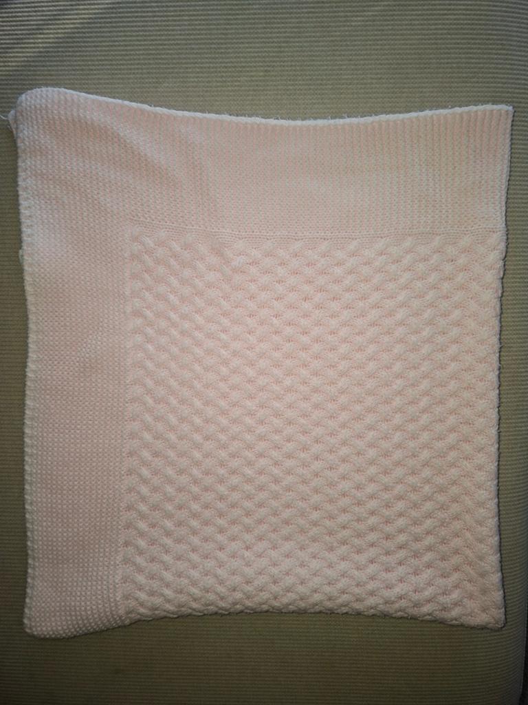 Gebreid dekentje Mac Ilusion 90x100cm roze, Kinderen en Baby's, Ophalen of Verzenden, Zo goed als nieuw, Deken