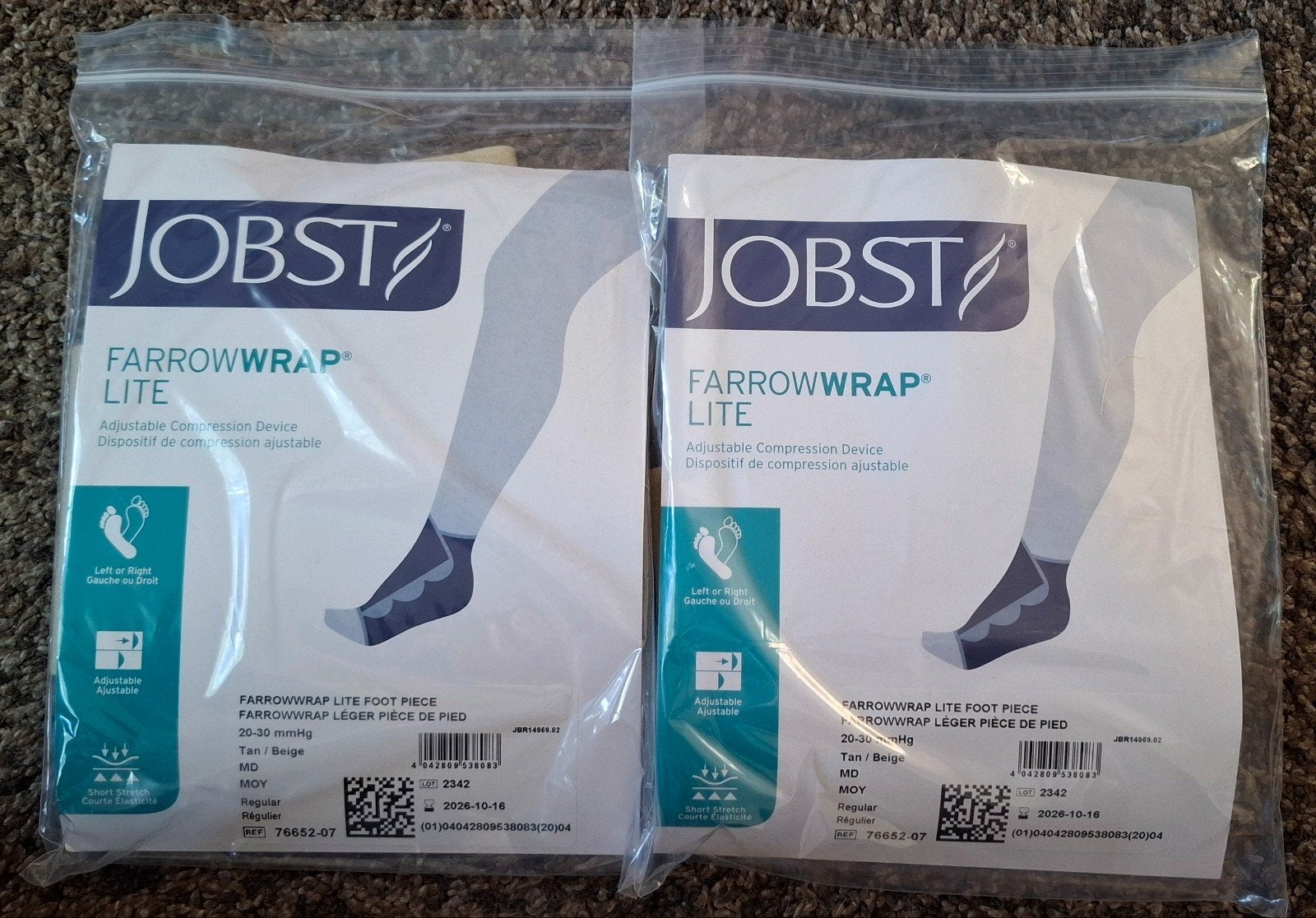 Jobst Farrowwrap Lite - aanpasbare steunkous voor voet, Diversen, Verpleegmiddelen, Ophalen of Verzenden, Nieuw