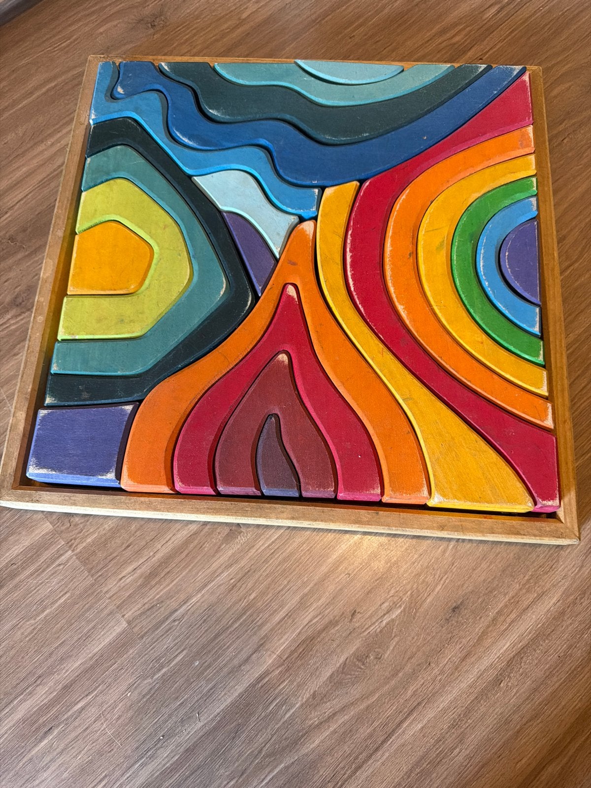 Grimms 4 Elementen Houten Puzzel, Ophalen, Gebruikt, Bouwen