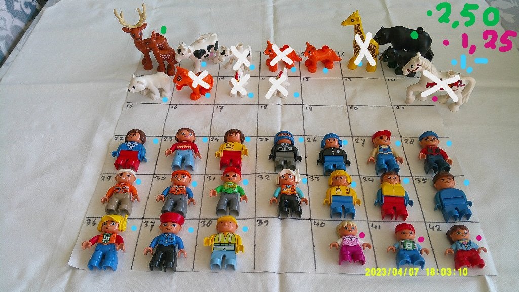 Duplo poppetjes, kindjes en dieren., Ophalen of Verzenden, Zo goed als nieuw, Duplo