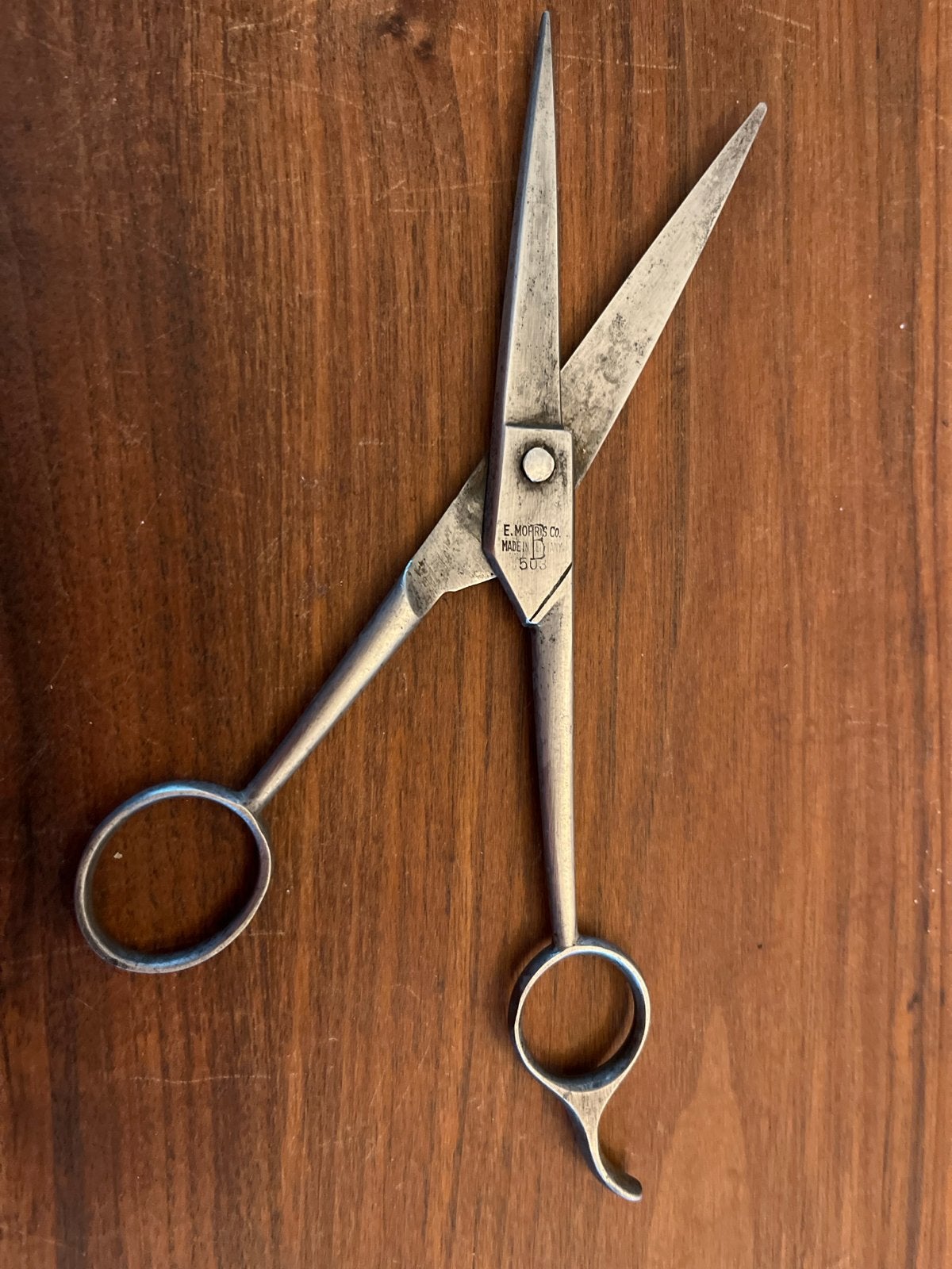 Vintage E. Morris kappersschaar schaar, 503, Ophalen of Verzenden